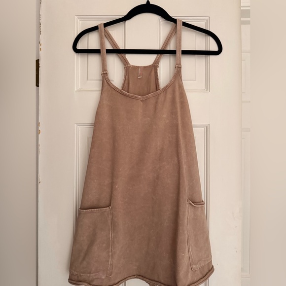 Hot Shot Mini Dress Onesie - Mocha Latte XS - Picture 4 of 6